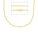 Zopfkette Collier in 18 Karat Gelbgold - MSA030GG45